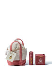 Red Tote Bag w/ Bar Soap & Lip Balm